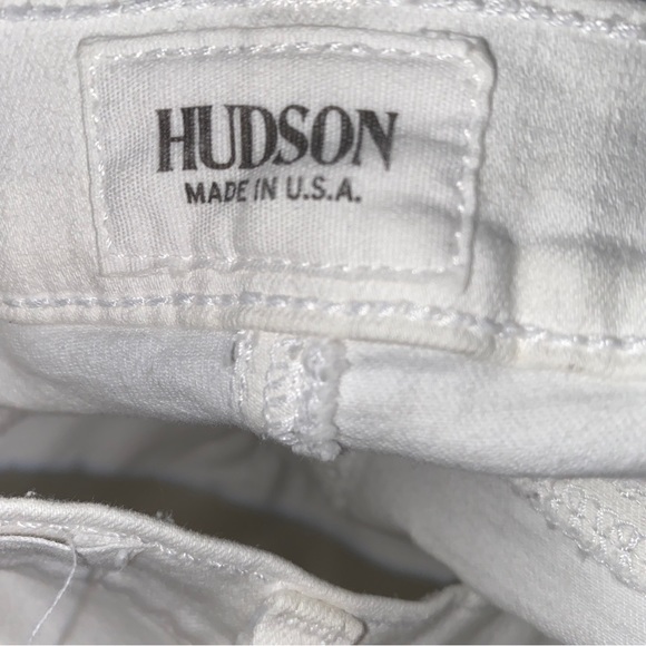 Hudson Jeans Women's White Nico Super Skinny Mid Rise Denim Pants Size 25 - Picture 7 of 10